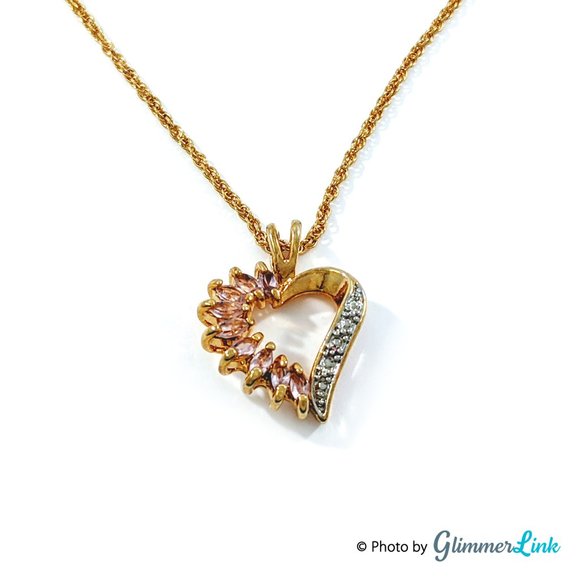 Avon Jewelry - SALE! Avon 2004 GoldTone Birthstone Heart Necklace